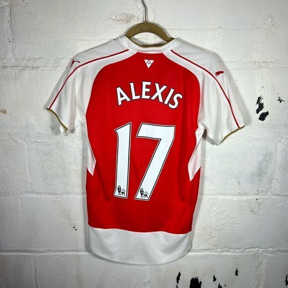 ARSENAL 2014 2015 HOME SHIRT JERSEY PUMA SIZE XS MEN #17 ALEXIS SANCHEZ - Picture 2 of 13
